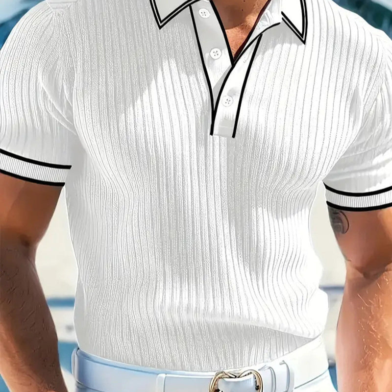👕 50% RABATT! 🌞 Lässiges Sommer-Polohemd mit Kurzen Ärmeln – Atmungsaktive Baumwolle, Moderne Passform & Ideal Für Freizeit & Arbeit 💼
