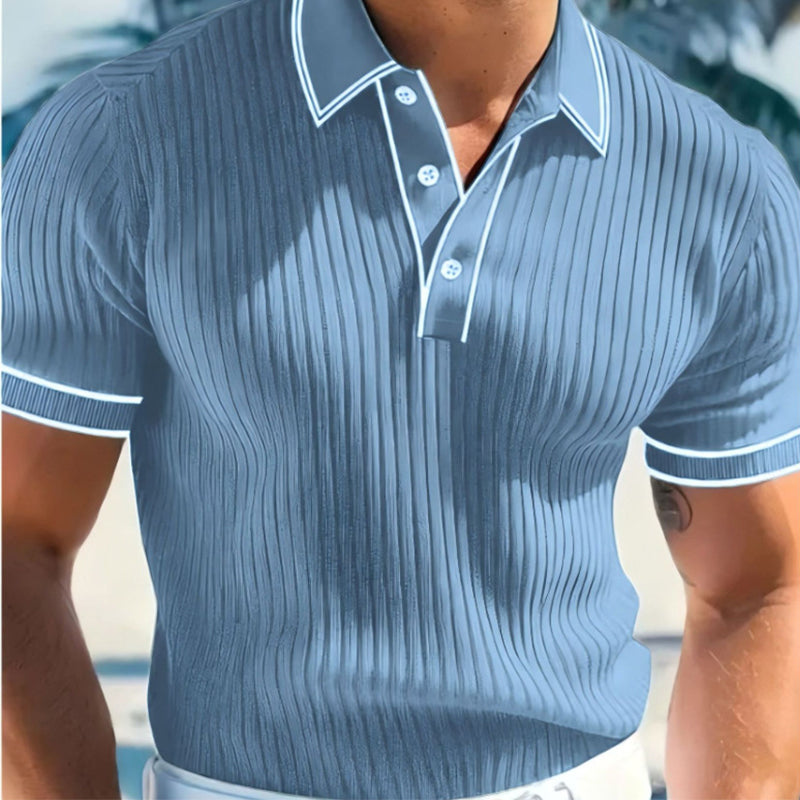 👕 50% RABATT! 🌞 Lässiges Sommer-Polohemd mit Kurzen Ärmeln – Atmungsaktive Baumwolle, Moderne Passform & Ideal Für Freizeit & Arbeit 💼