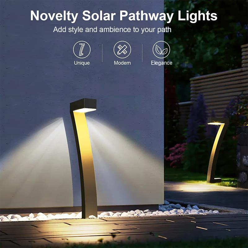 🏡💡Solar-Wegeleuchten IP65 Wasserdicht - 7-Form Design