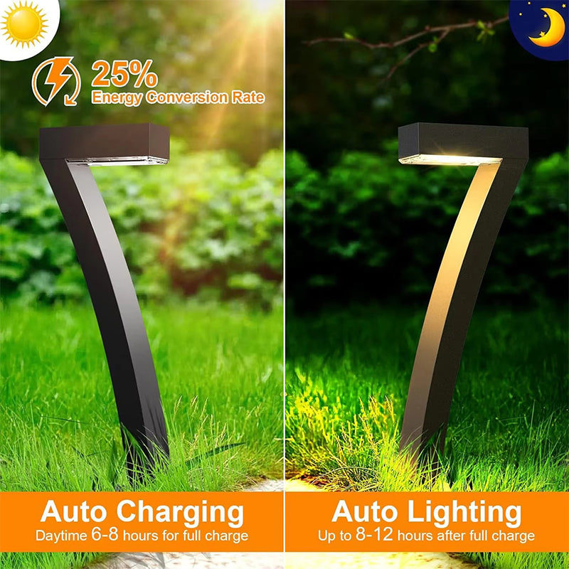 🏡💡Solar-Wegeleuchten IP65 Wasserdicht - 7-Form Design