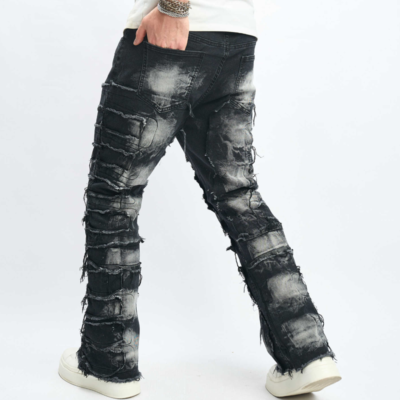 🔥Solange der Vorrat reicht 40 % Rabatt!🎉Herren-Jeans im Hip-Hop-Stil mit lockerer Passform