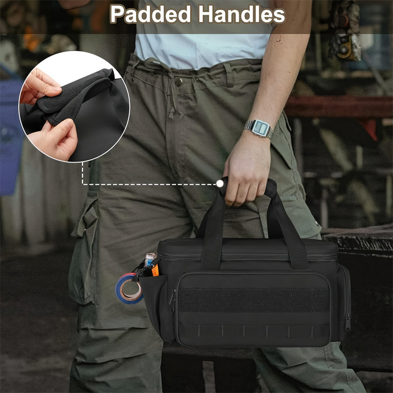 Gluschwein - 💰 Zum halben Preis, hält 10 Jahre! 🔧 Robuste 14-Zoll-Werkzeugtasche aus Canvas – Extra Großes Fassungsvermögen, Hochdichtes Canvas, Abrieb- & Reißfest Für Langlebigen Einsatz 🛠️