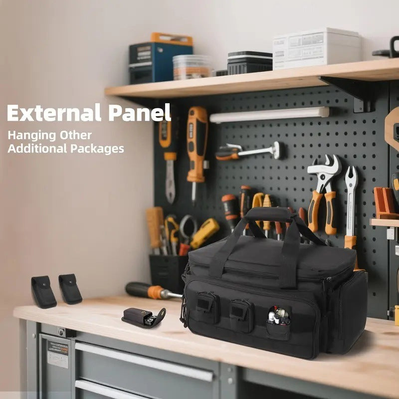 Gluschwein - 💰 Zum halben Preis, hält 10 Jahre! 🔧 Robuste 14-Zoll-Werkzeugtasche aus Canvas – Extra Großes Fassungsvermögen, Hochdichtes Canvas, Abrieb- & Reißfest Für Langlebigen Einsatz 🛠️