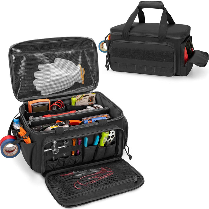 Gluschwein - 💰 Zum halben Preis, hält 10 Jahre! 🔧 Robuste 14-Zoll-Werkzeugtasche aus Canvas – Extra Großes Fassungsvermögen, Hochdichtes Canvas, Abrieb- & Reißfest Für Langlebigen Einsatz 🛠️
