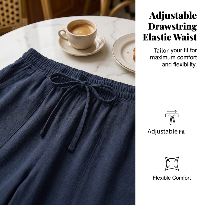 Gluschwein - 🔥Solange der Vorrat reicht 40 % Rabatt!🎉Baumwoll-Leinen-7/8-Hose für Damen – luftig & vielseitig👖☀️