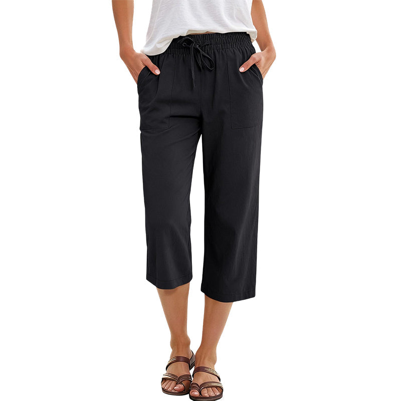 Gluschwein - 🔥Solange der Vorrat reicht 40 % Rabatt!🎉Baumwoll-Leinen-7/8-Hose für Damen – luftig & vielseitig👖☀️