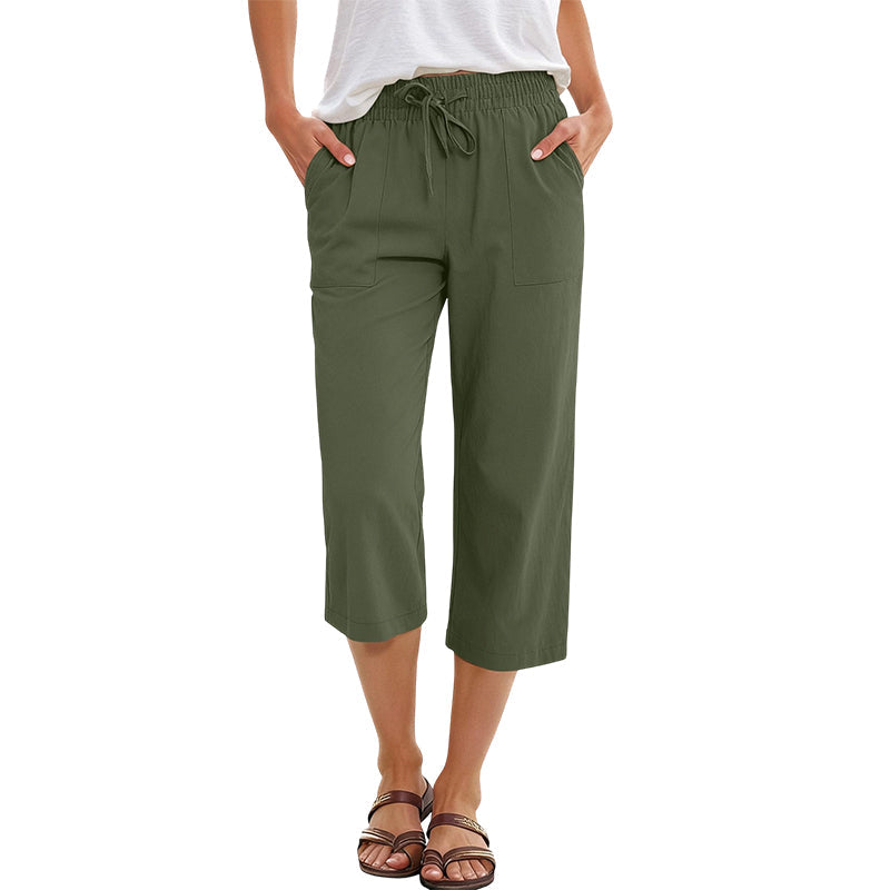 Gluschwein - 🔥Solange der Vorrat reicht 40 % Rabatt!🎉Baumwoll-Leinen-7/8-Hose für Damen – luftig & vielseitig👖☀️
