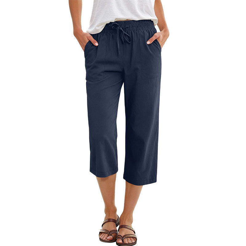 Gluschwein - 🔥Solange der Vorrat reicht 40 % Rabatt!🎉Baumwoll-Leinen-7/8-Hose für Damen – luftig & vielseitig👖☀️