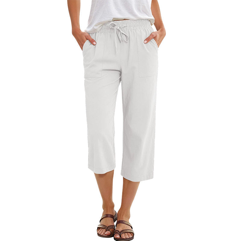 Gluschwein - 🔥Solange der Vorrat reicht 40 % Rabatt!🎉Baumwoll-Leinen-7/8-Hose für Damen – luftig & vielseitig👖☀️