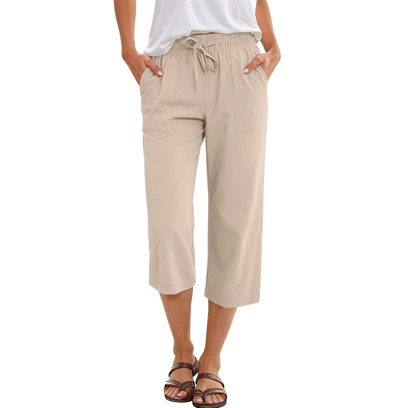 Gluschwein - 🔥Solange der Vorrat reicht 40 % Rabatt!🎉Baumwoll-Leinen-7/8-Hose für Damen – luftig & vielseitig👖☀️