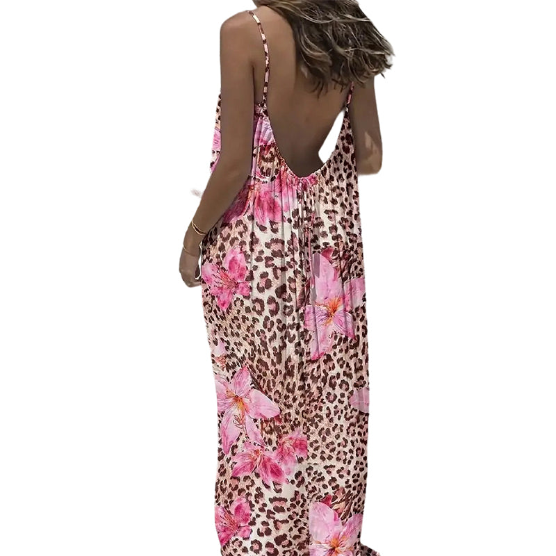 Gluschwein - Women's Summer Backless Spaghetti Strap Maxi Dress