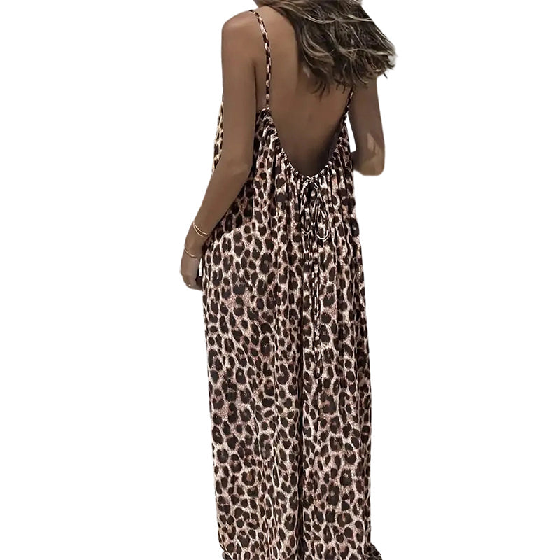 Gluschwein - Women's Summer Backless Spaghetti Strap Maxi Dress