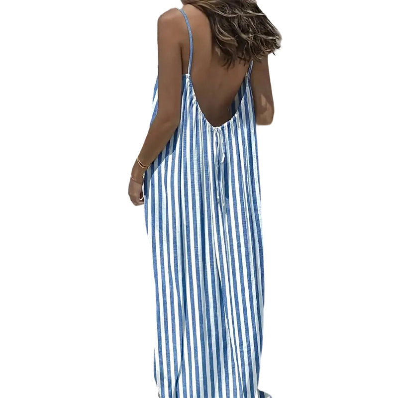 Gluschwein - Women's Summer Backless Spaghetti Strap Maxi Dress