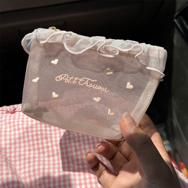 Gluschwein - Portable Sheer Mesh Makeup Bag