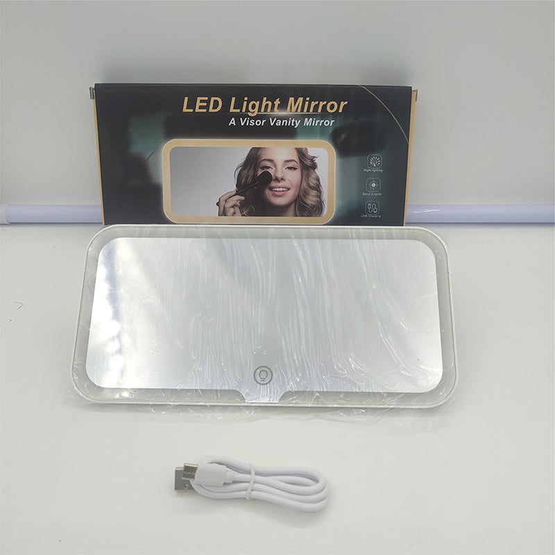 🔥Solange der Vorrat reicht 40 % Rabatt!🎉LED-Kosmetikspiegel für die Sonnenblende im Auto