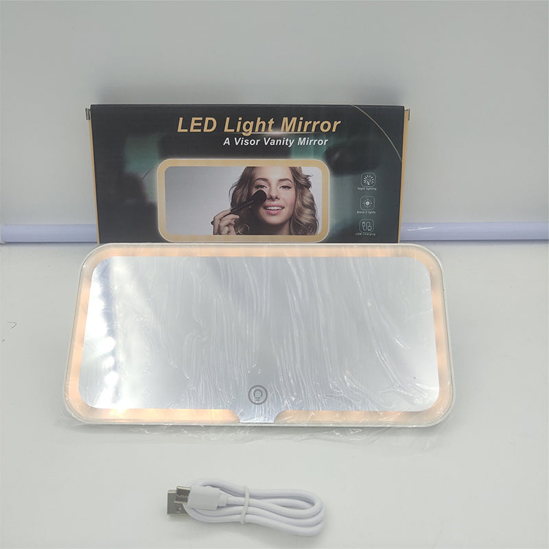 🔥Solange der Vorrat reicht 40 % Rabatt!🎉LED-Kosmetikspiegel für die Sonnenblende im Auto