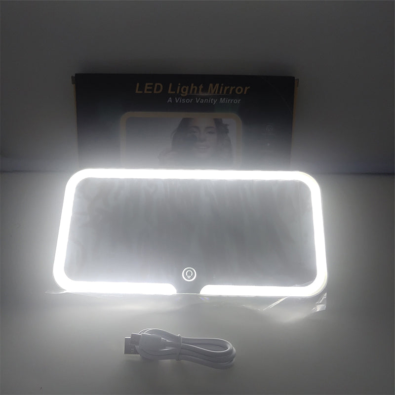 🔥Solange der Vorrat reicht 40 % Rabatt!🎉LED-Kosmetikspiegel für die Sonnenblende im Auto