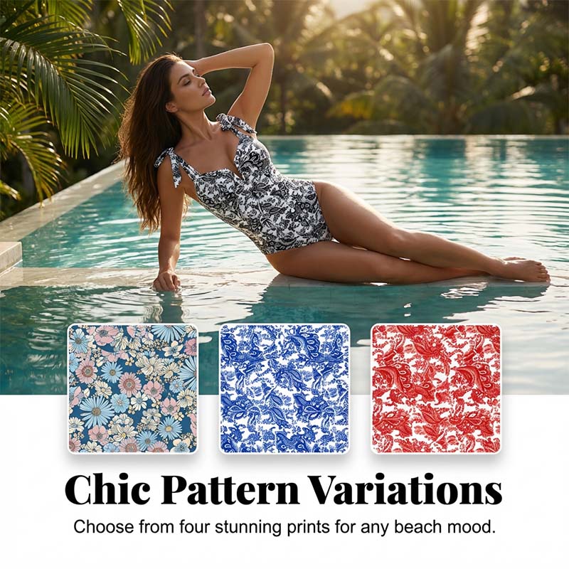 Gluschwein - Women's Fashion Printed One-Piece Swimsuit