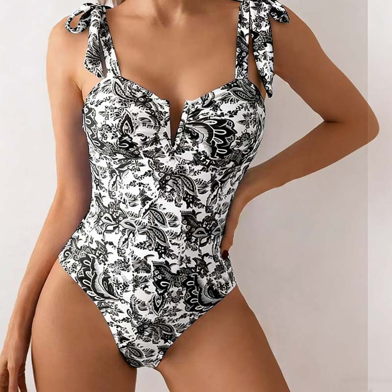 Gluschwein - Women's Fashion Printed One-Piece Swimsuit