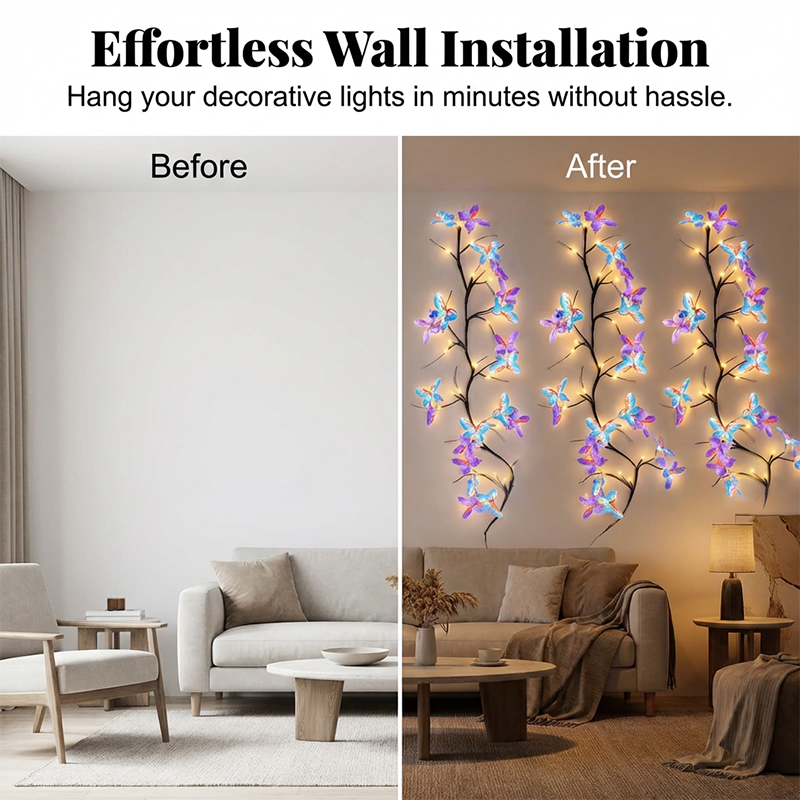 🔥Solange der Vorrat reicht 40 % Rabatt!🎉Romantische LED-Lichterkette in Schmetterlingsform