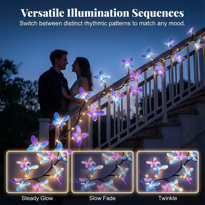 🔥Solange der Vorrat reicht 40 % Rabatt!🎉Romantische LED-Lichterkette in Schmetterlingsform