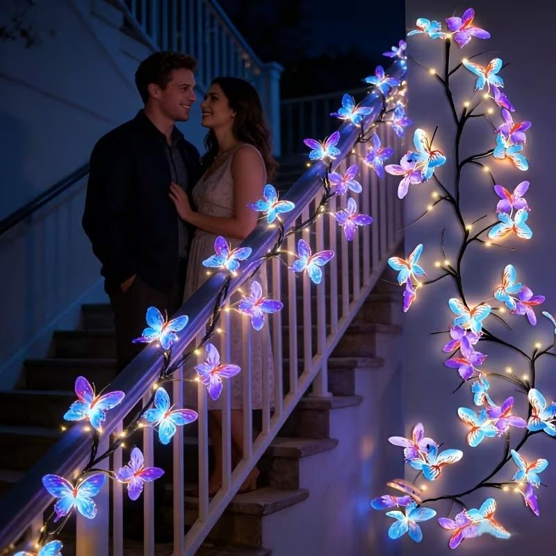 🔥Solange der Vorrat reicht 40 % Rabatt!🎉Romantische LED-Lichterkette in Schmetterlingsform