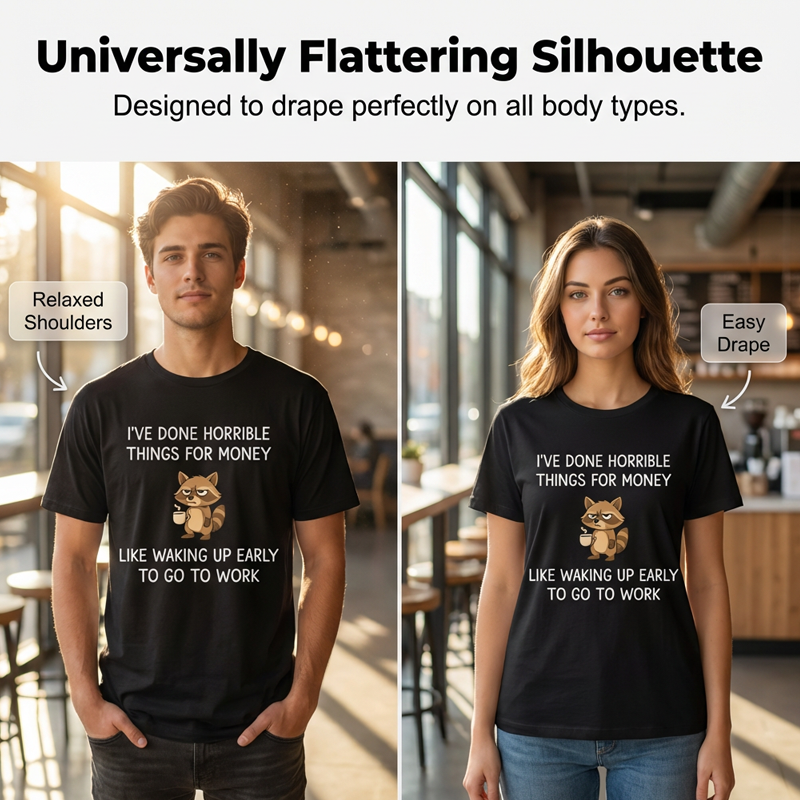 Gluschwein - Unisex Raccoon Funny Joke T-Shirt