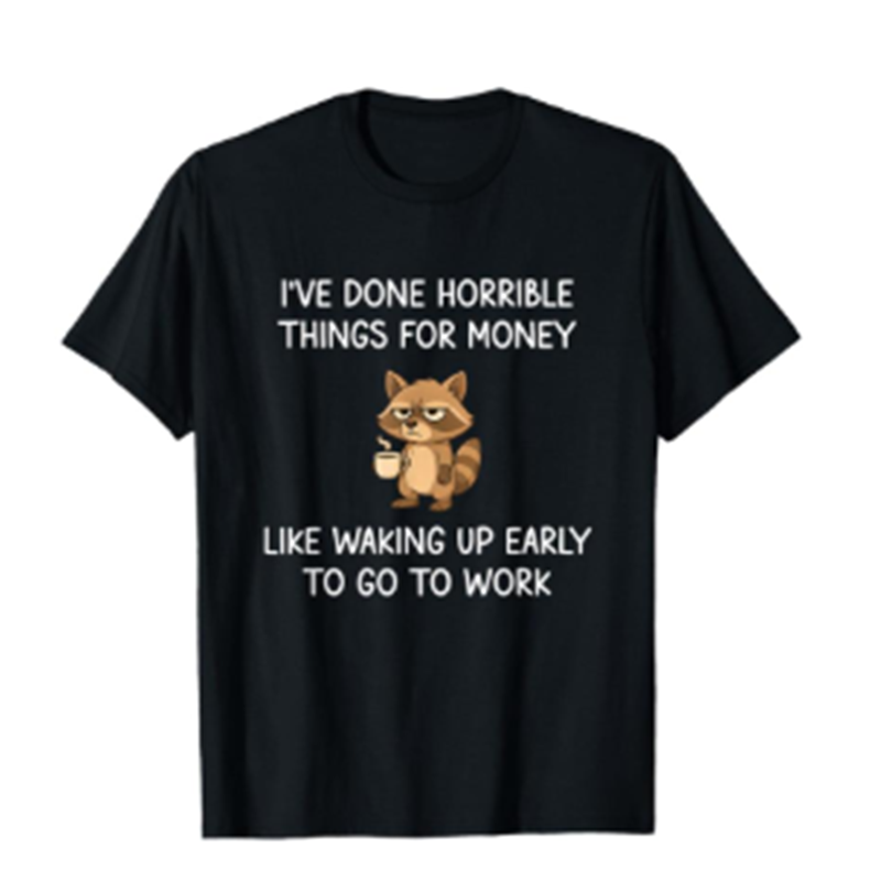 Gluschwein - Unisex Raccoon Funny Joke T-Shirt