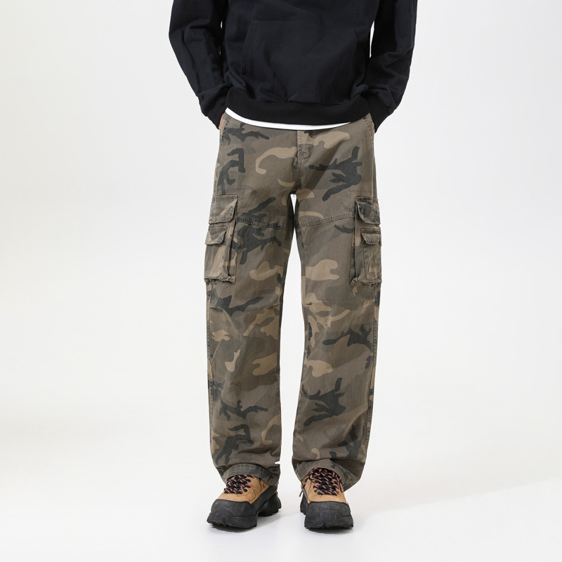 Gluschwein - Urban Streetwear Camo Cargos – Relaxed Fit Baumwoll-Hose mit Multi-Taschen 🕶️✨