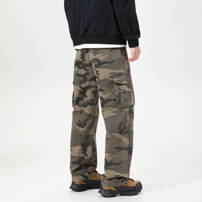 Gluschwein - Urban Streetwear Camo Cargos – Relaxed Fit Baumwoll-Hose mit Multi-Taschen 🕶️✨
