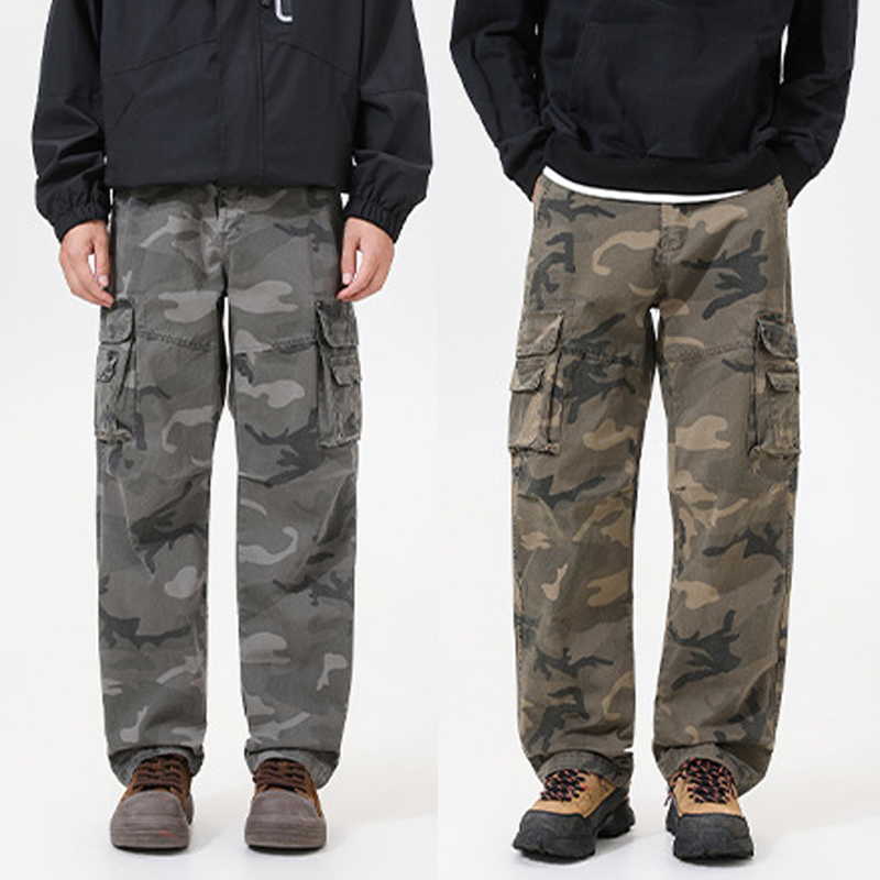 Gluschwein - Urban Streetwear Camo Cargos – Relaxed Fit Baumwoll-Hose mit Multi-Taschen 🕶️✨