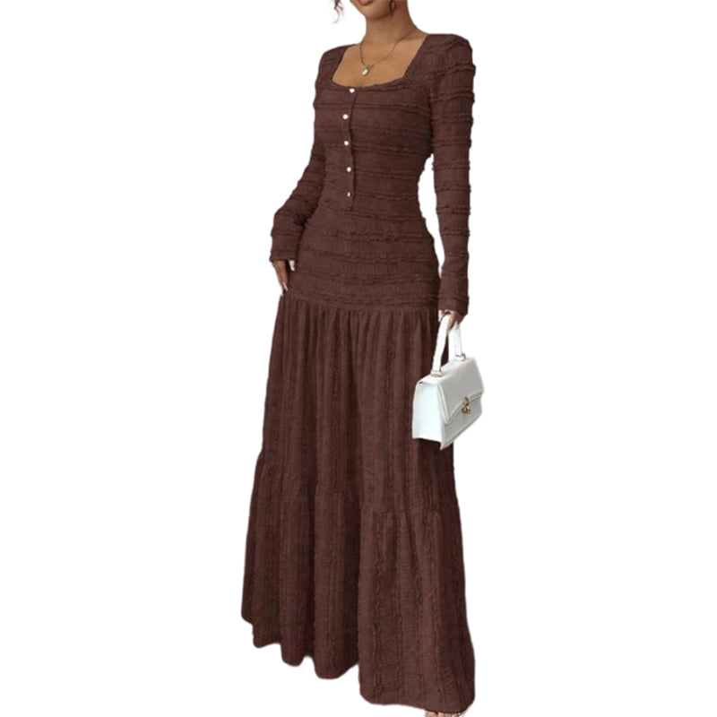 Gluschwein - 🌸 Maxikleid mit quadratischem Ausschnitt – Vintage-Charme trifft moderne Eleganz. Zeitlos & zauberhaft. ✨
