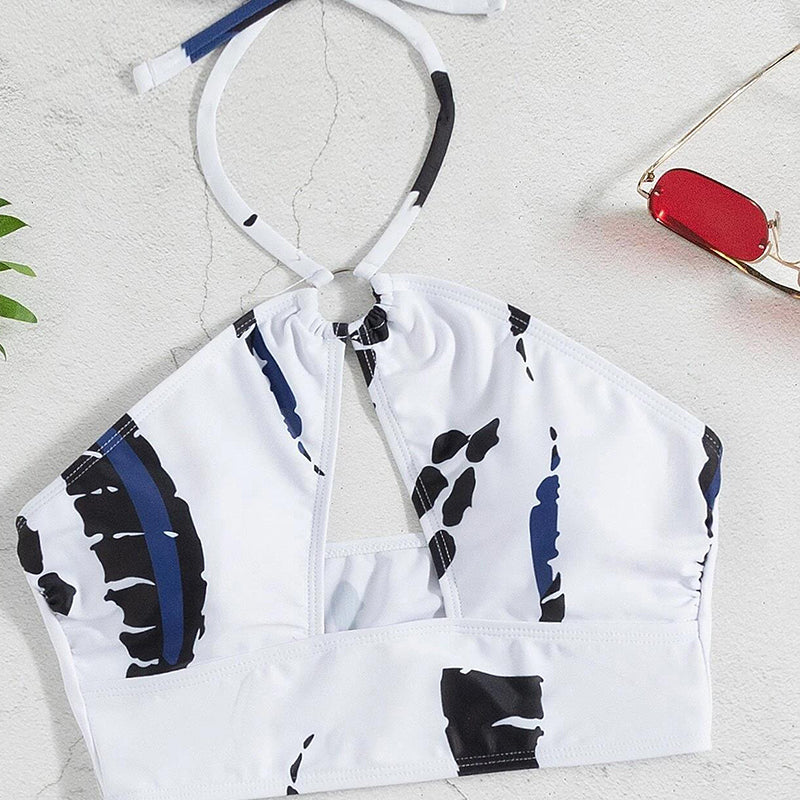 Gluschwein - 👙 50% RABATT! 🌊 3-teiliges Gerafftes Bikini-Set für Damen – Figurbetonend, Verstellbare Träger & Perfekt Für Strand & Urlaub 🌸