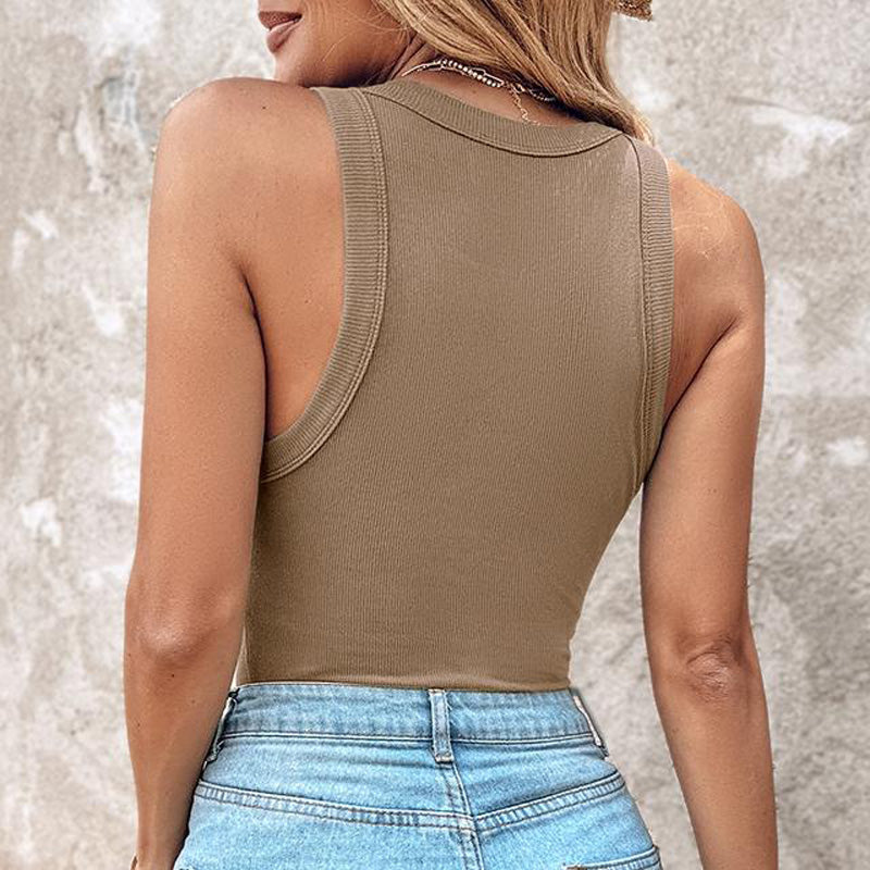 Gluschwein - 💥49% Rabatt 🎀Geripptes Tanktop mit integriertem BH für Frauen🌸ideal für Alltag, Freizeit und Sommer🌊