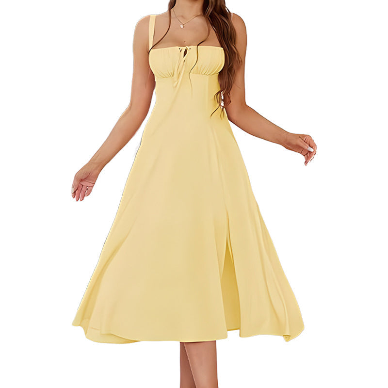 Gluschwein - 🔥2026 Hot sale 30% OFF🔥Women's Elegant Lace-Up Dress with Side Slit