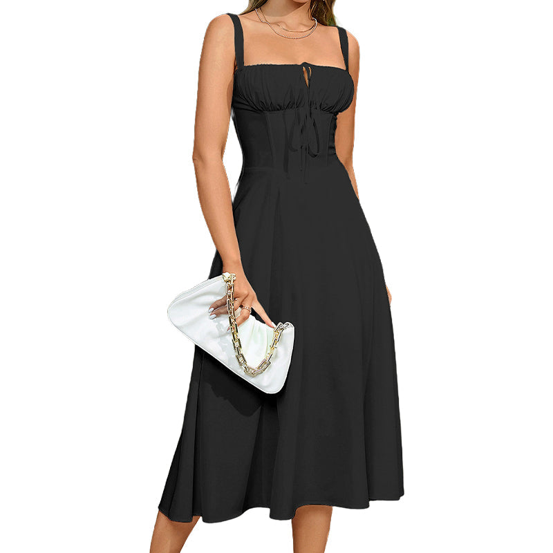 Gluschwein - 🔥2026 Hot sale 30% OFF🔥Women's Elegant Lace-Up Dress with Side Slit