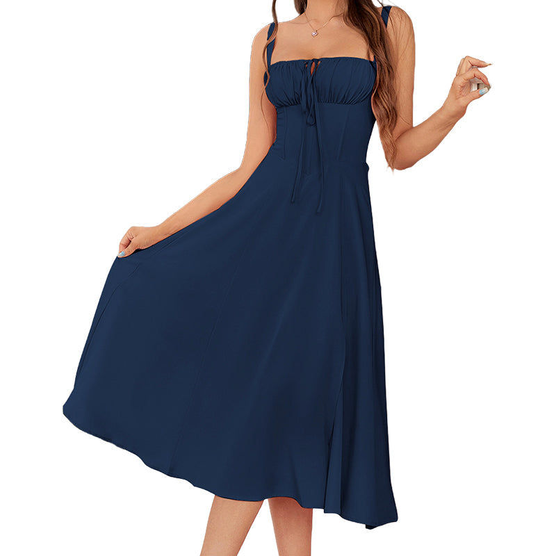 Gluschwein - 🔥2026 Hot sale 30% OFF🔥Women's Elegant Lace-Up Dress with Side Slit