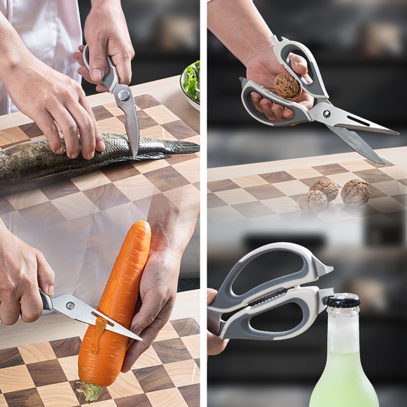 Gluschwein - ✂️ Multifunktionale Küchenschere – robust, rostfrei, mit Magnetaufbewahrung. Immer griffbereit! 🧲✨