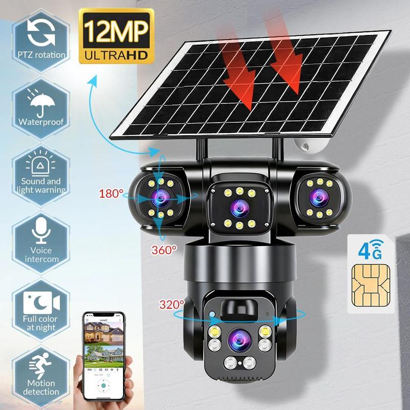 🔎 50% RABATT! 📷 6K 9MP 3-Linsen Kamera – 10x Zoom, 360° PTZ & Farb-Nachtsicht – IP66 wasserdicht – Rundumschutz ohne toten Winkel 🌙