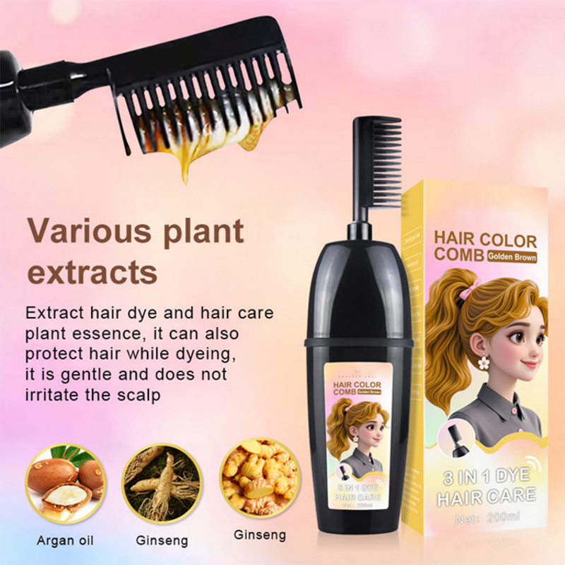 💇‍♀️ 3-in-1 Haarfarbenkamm | Färben, Mischen & Auftragen in einem Schritt – Einfache Anwendung zu Hause – 2 kaufen, 1 gratis