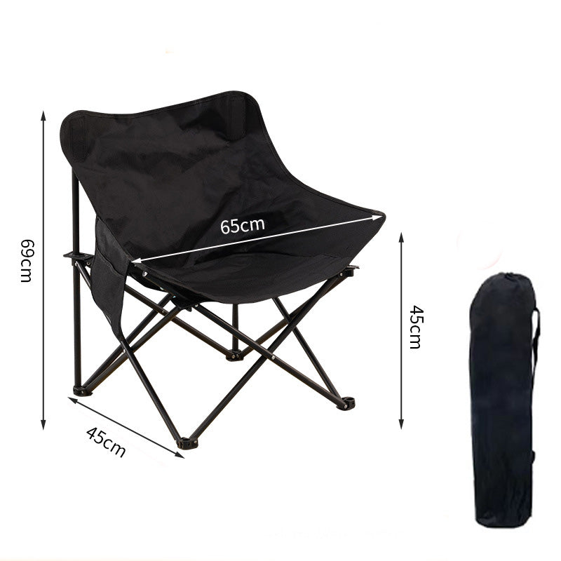Gluschwein - Tragbarer, zusammenklappbarer Moon Chair für Camping und Outdoor-Aktivitäten