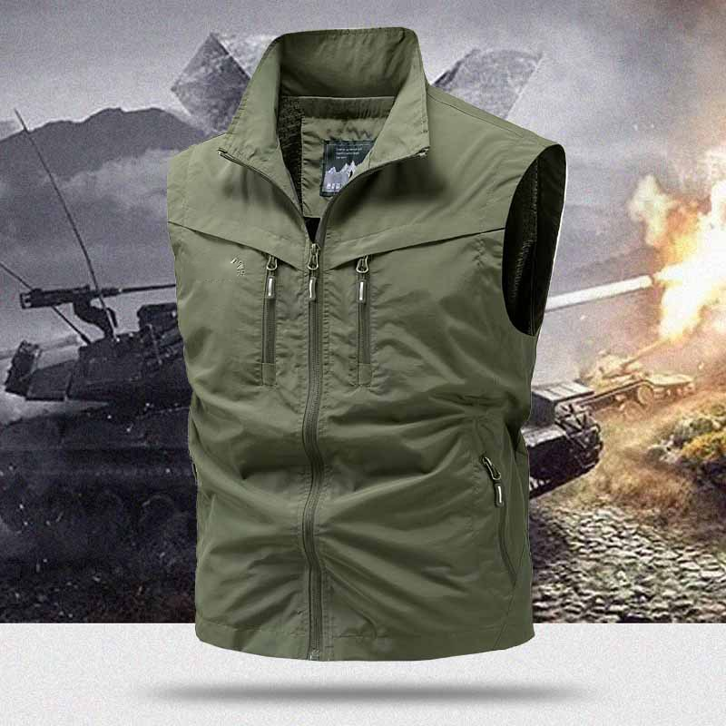 Gluschwein - 🧥 50% RABATT! 🏞️ Herren Outdoor-Weste mit Mehreren Taschen – Leicht, Strapazierfähig & Ideal Für Wandern & Reisen 🧗‍♂️