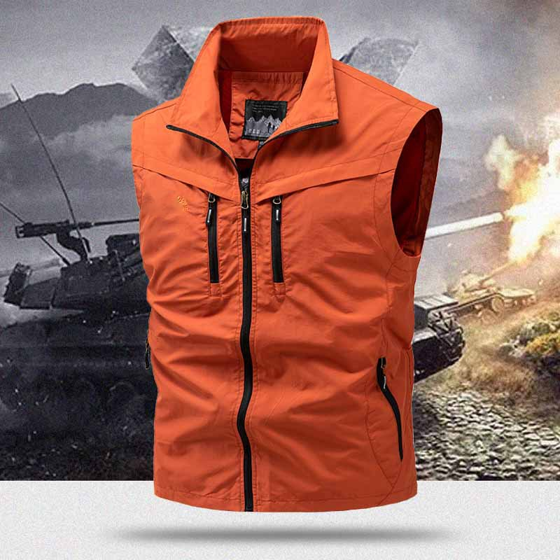 Gluschwein - 🧥 50% RABATT! 🏞️ Herren Outdoor-Weste mit Mehreren Taschen – Leicht, Strapazierfähig & Ideal Für Wandern & Reisen 🧗‍♂️