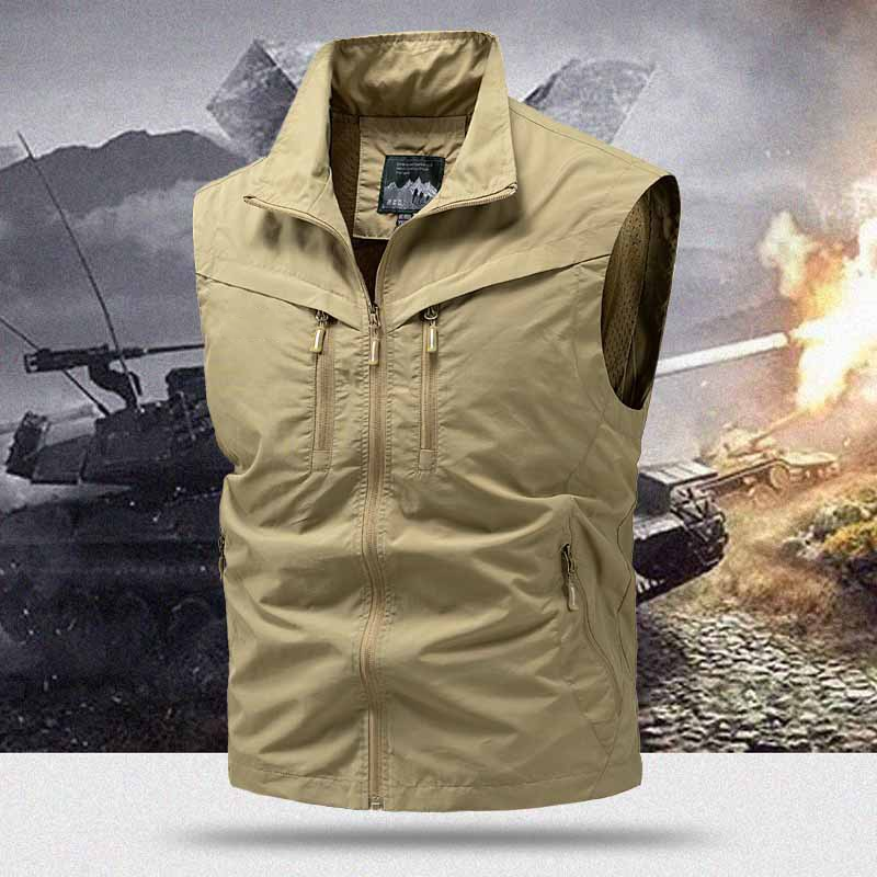 Gluschwein - 🧥 50% RABATT! 🏞️ Herren Outdoor-Weste mit Mehreren Taschen – Leicht, Strapazierfähig & Ideal Für Wandern & Reisen 🧗‍♂️