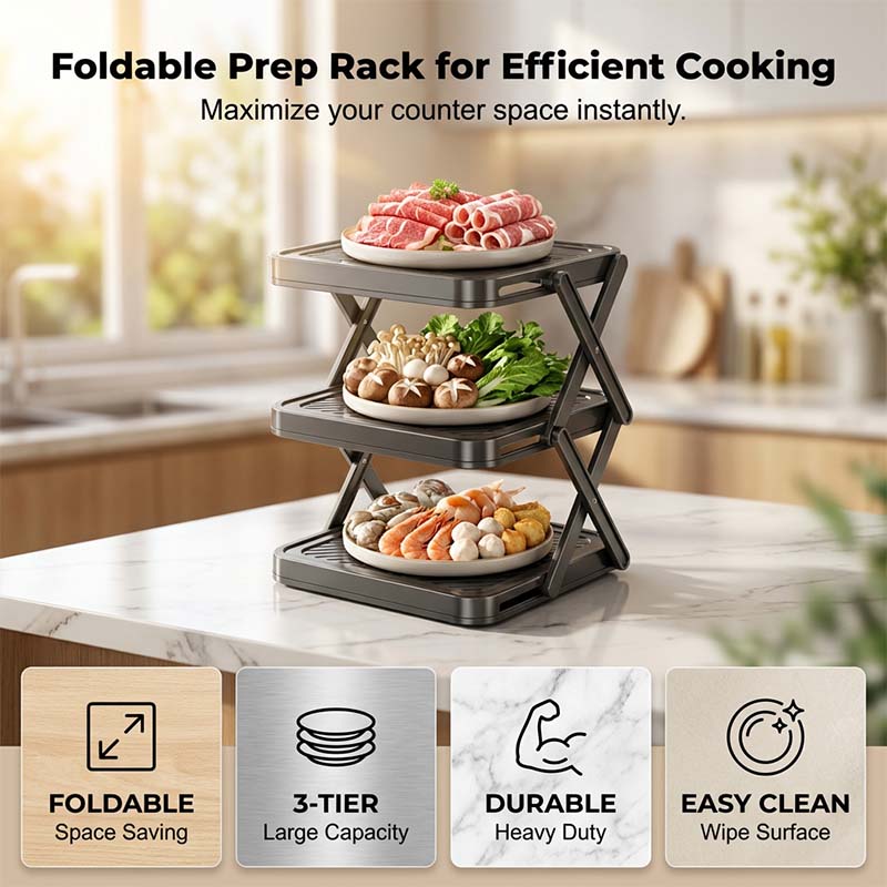 Gluschwein - Multi-layer Dish & Prep Tray Storage Rack