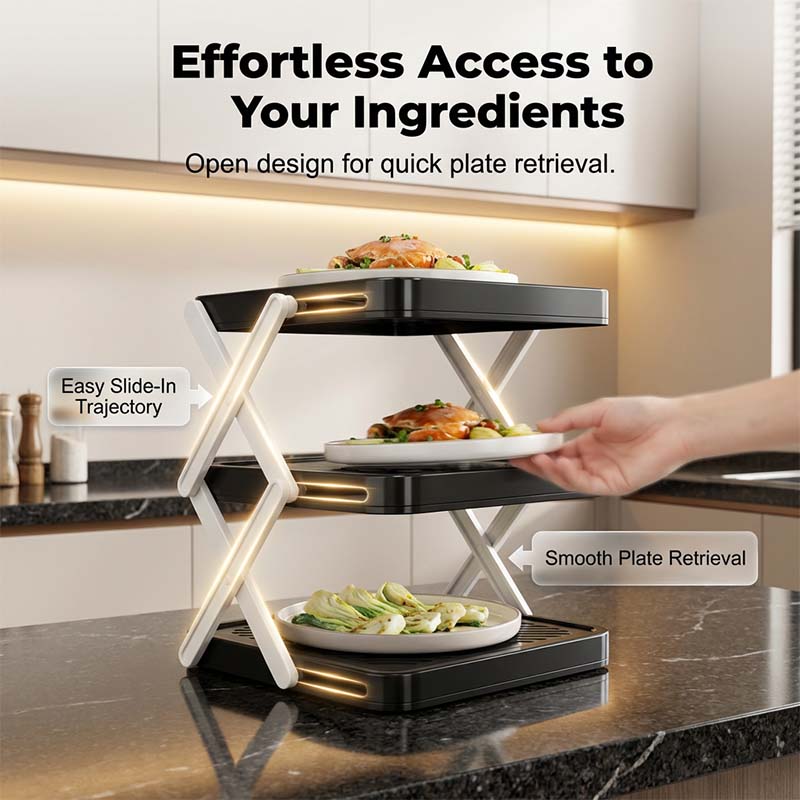 Gluschwein - Multi-layer Dish & Prep Tray Storage Rack