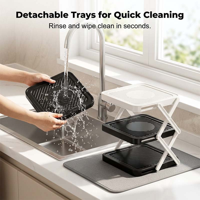 Gluschwein - Multi-layer Dish & Prep Tray Storage Rack