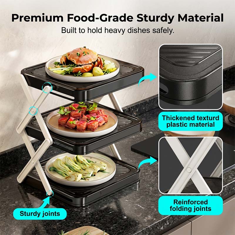 Gluschwein - Multi-layer Dish & Prep Tray Storage Rack