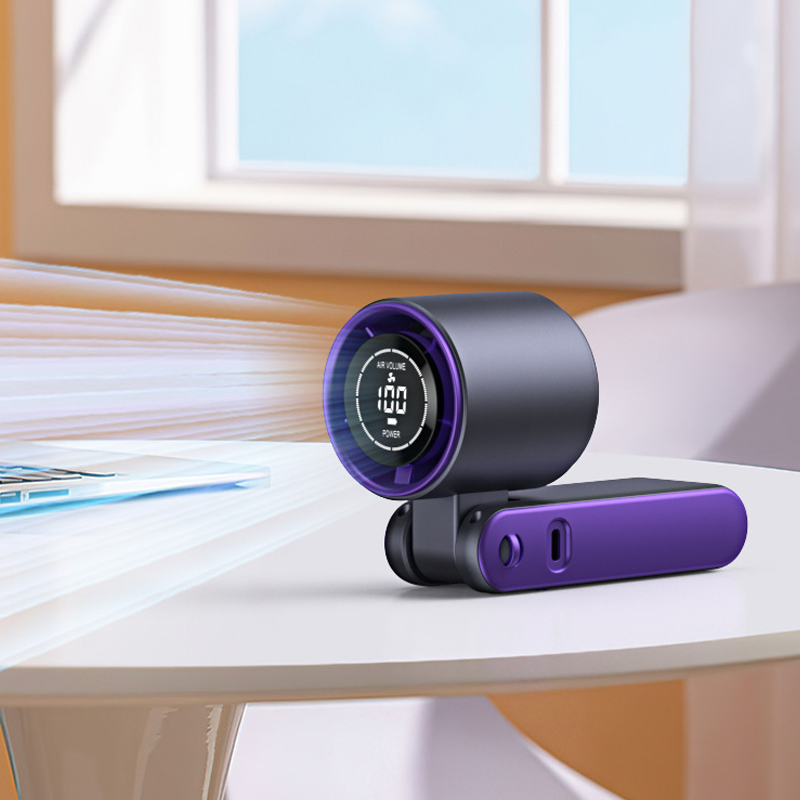 Gluschwein - Portable Handheld Fan with LED Digital Display
