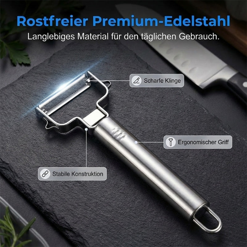 🔥Solange der Vorrat reicht 40 % Rabatt!🎉Multi-Funktions-Sparschäler & Julienne-Schneider aus Edelstahl